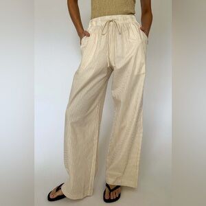 Donni pop pant, sand stripe size XS